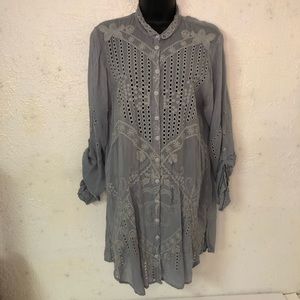 Johnny Was eyelet shirt